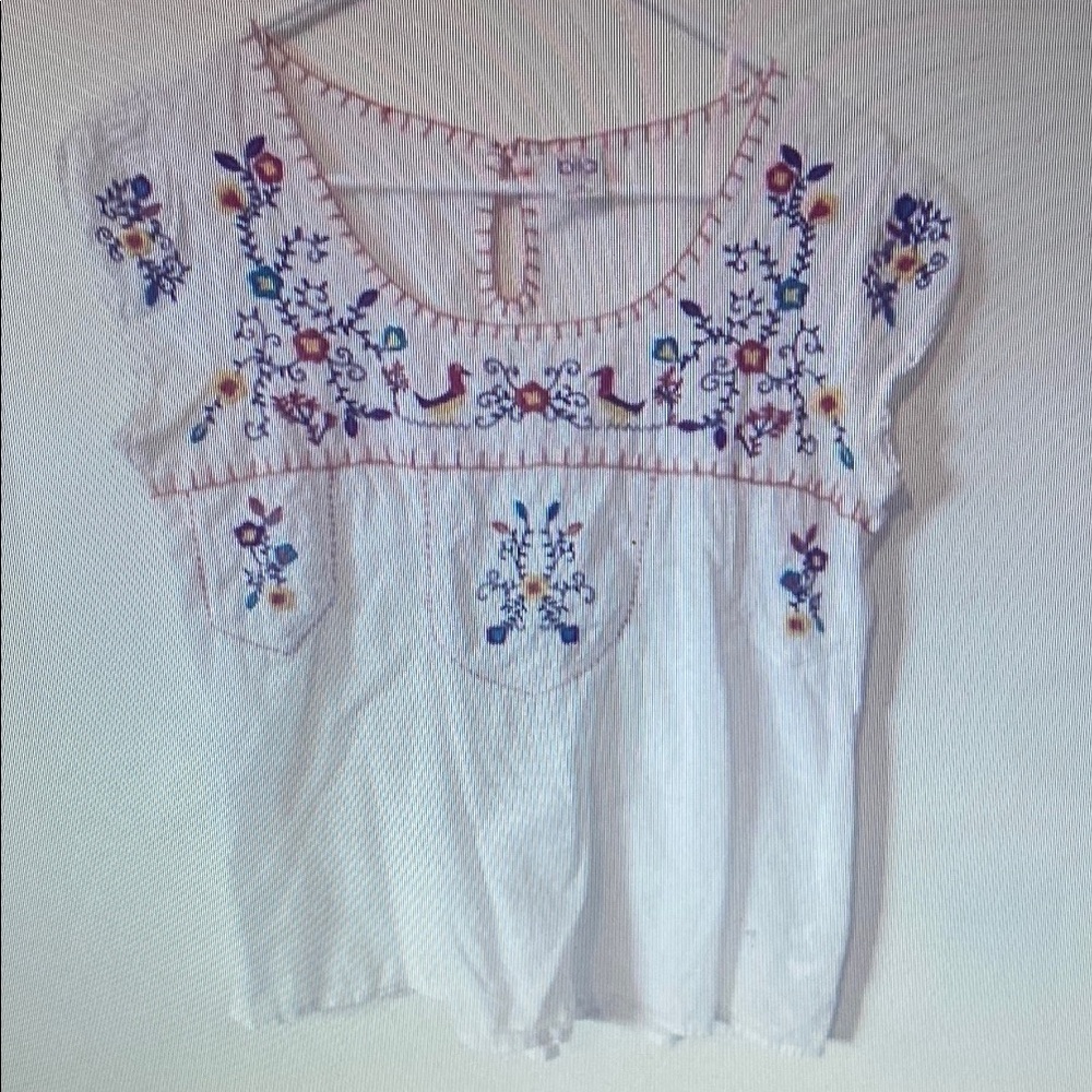 💯 Cotton embroidered blouse